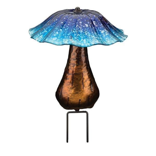 Solar Toadstool Stake - Blue