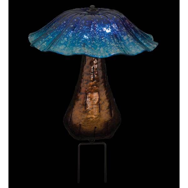 Solar Toadstool Stake - Blue