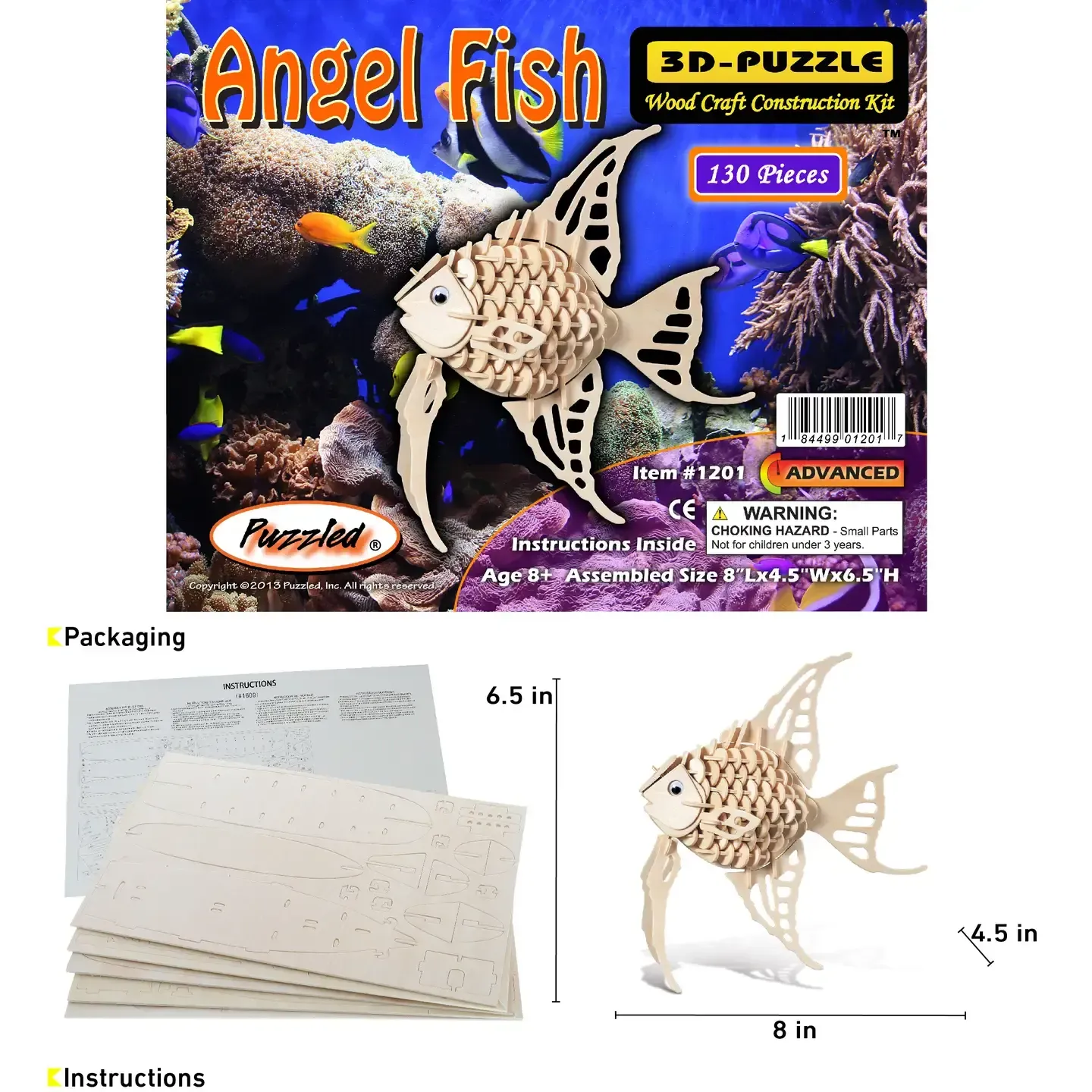 3D Puzzle Angel Fish
