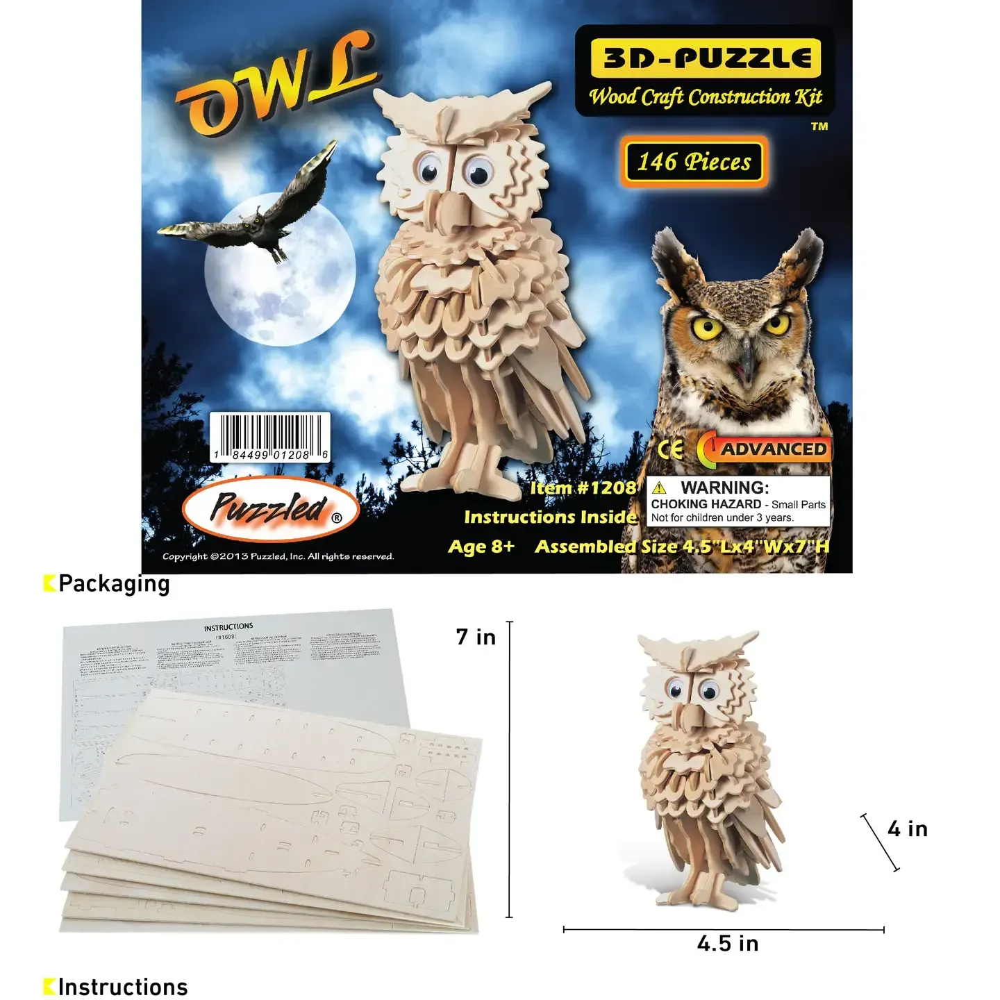 3D Puzzles Owl