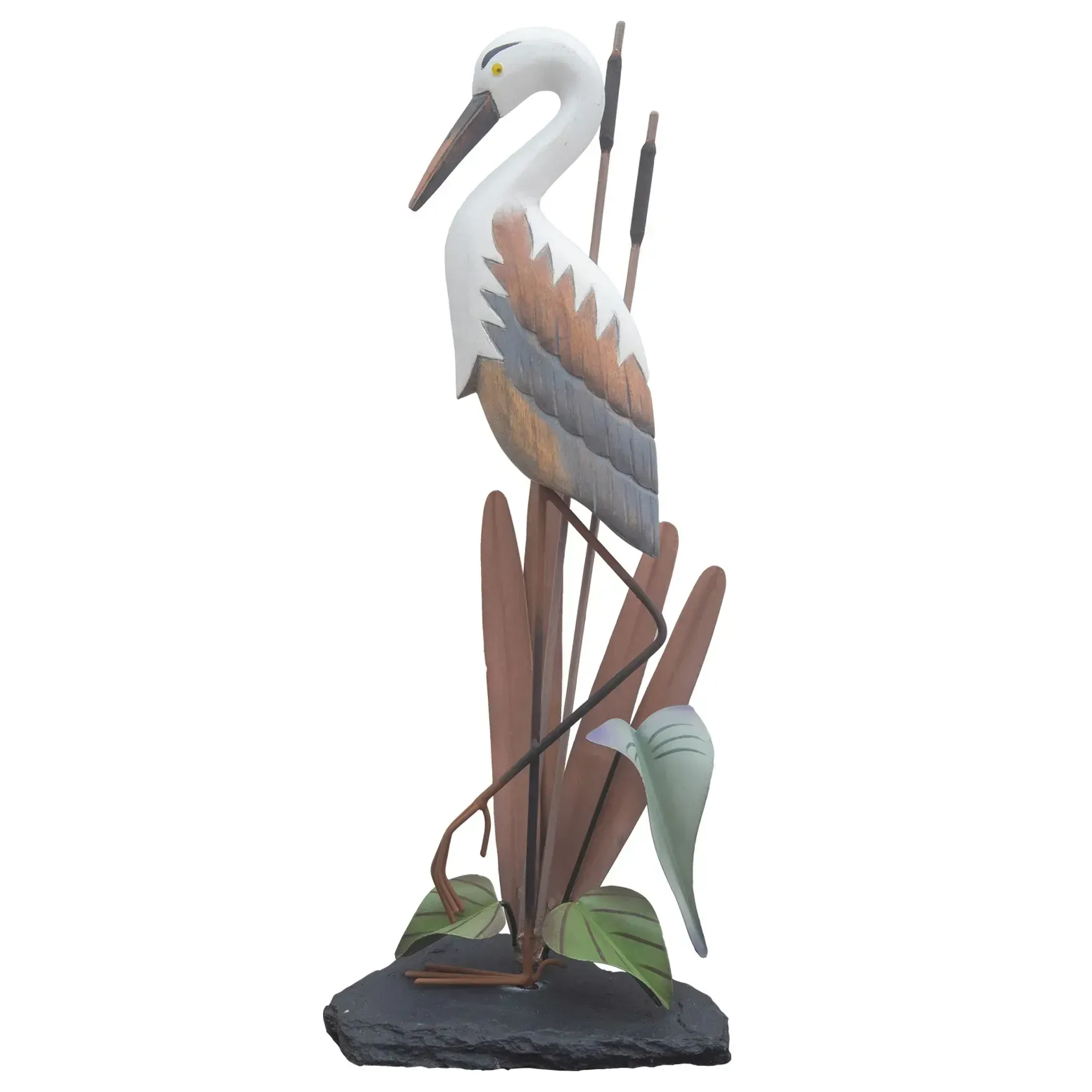 Heron On Slate Base Tabletop TI CW100