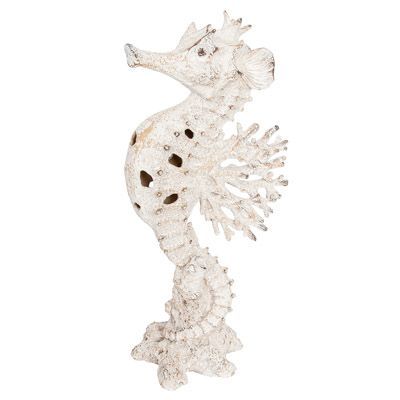 Coral Look White Seahorse 15 1/2