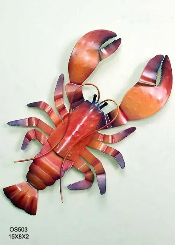 Lobster Patio Safe Metal Wall Art TI OS503