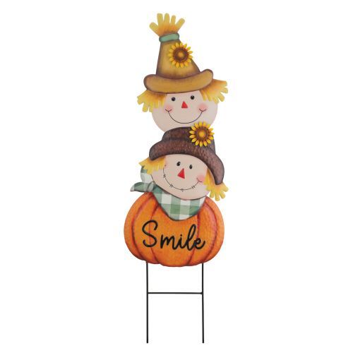 Pumpkin Scarecrow Stake RA 13642