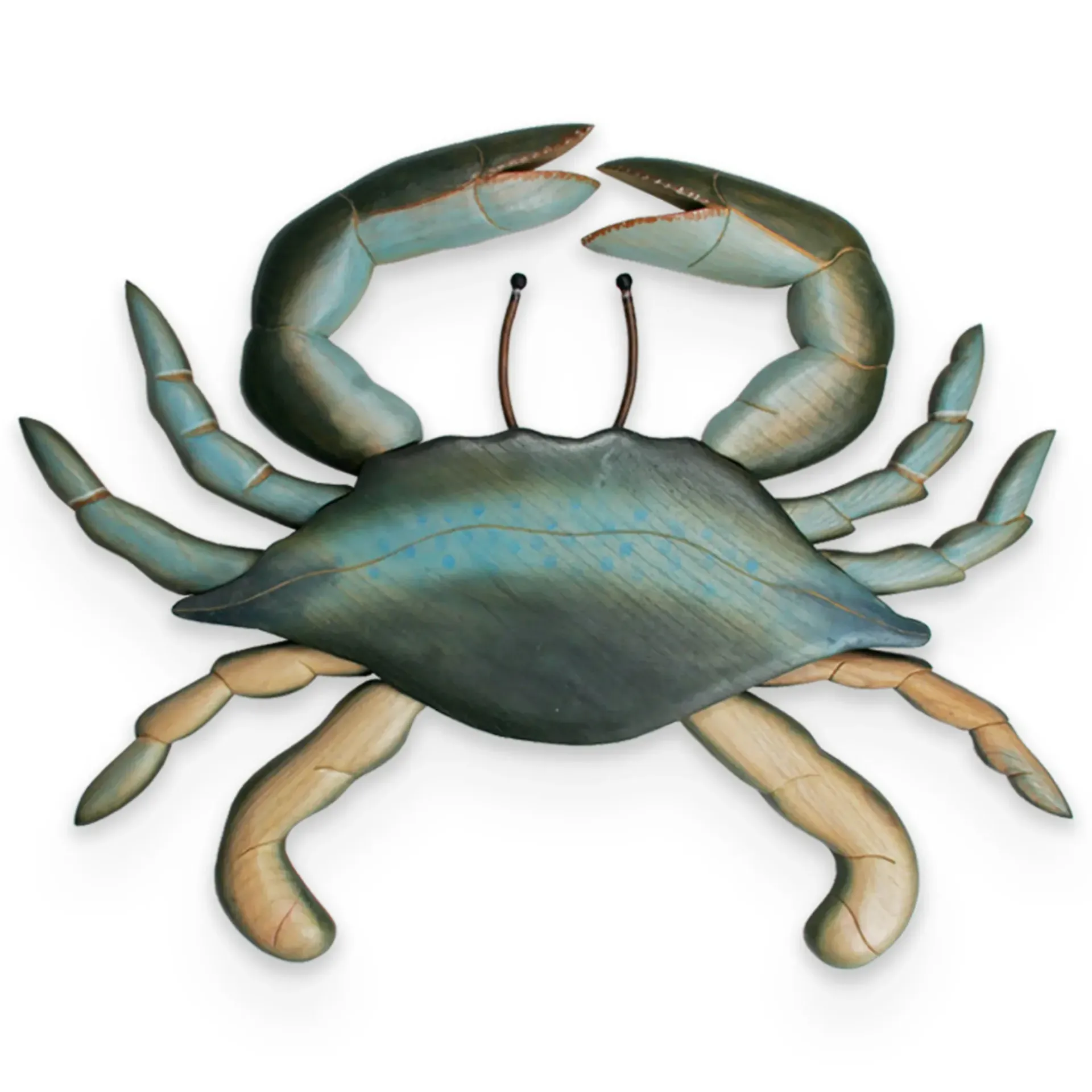 Blue Crab Wood Wall Decor Small