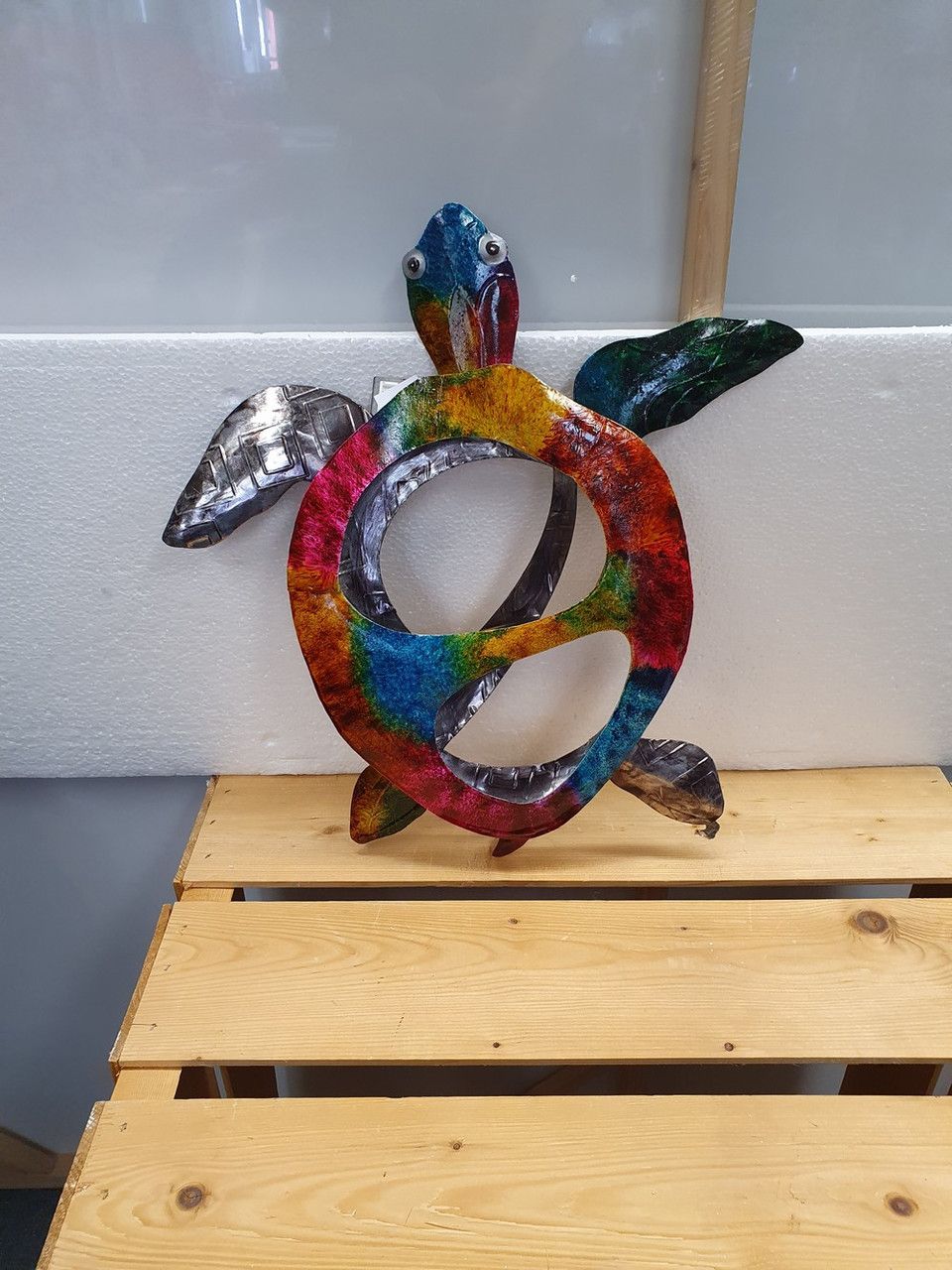 Turtle 3D Multicolor Silver Wall Decor Large KK MCS-18XT