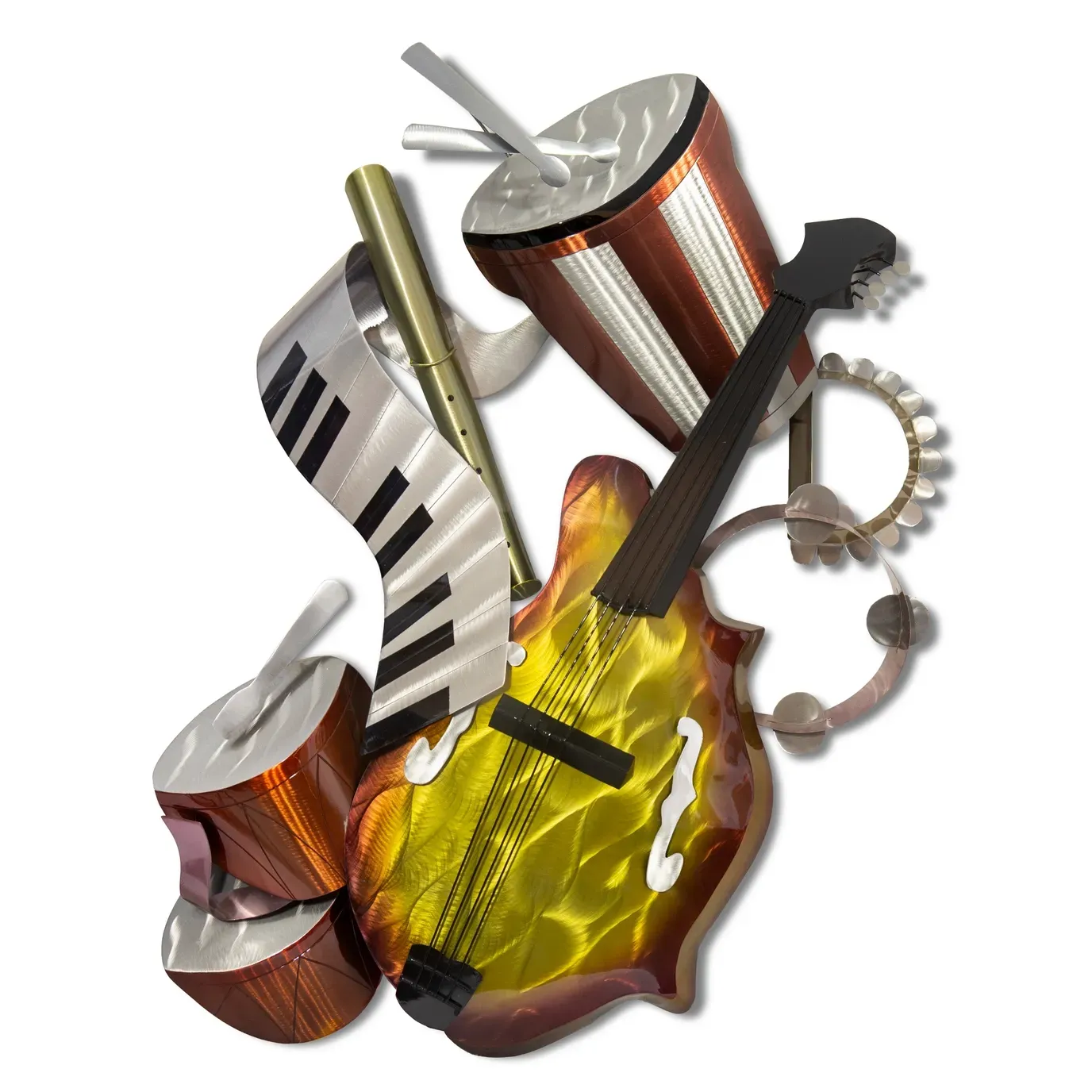 Salsa Music III Stainless Steel Metal Wall Art