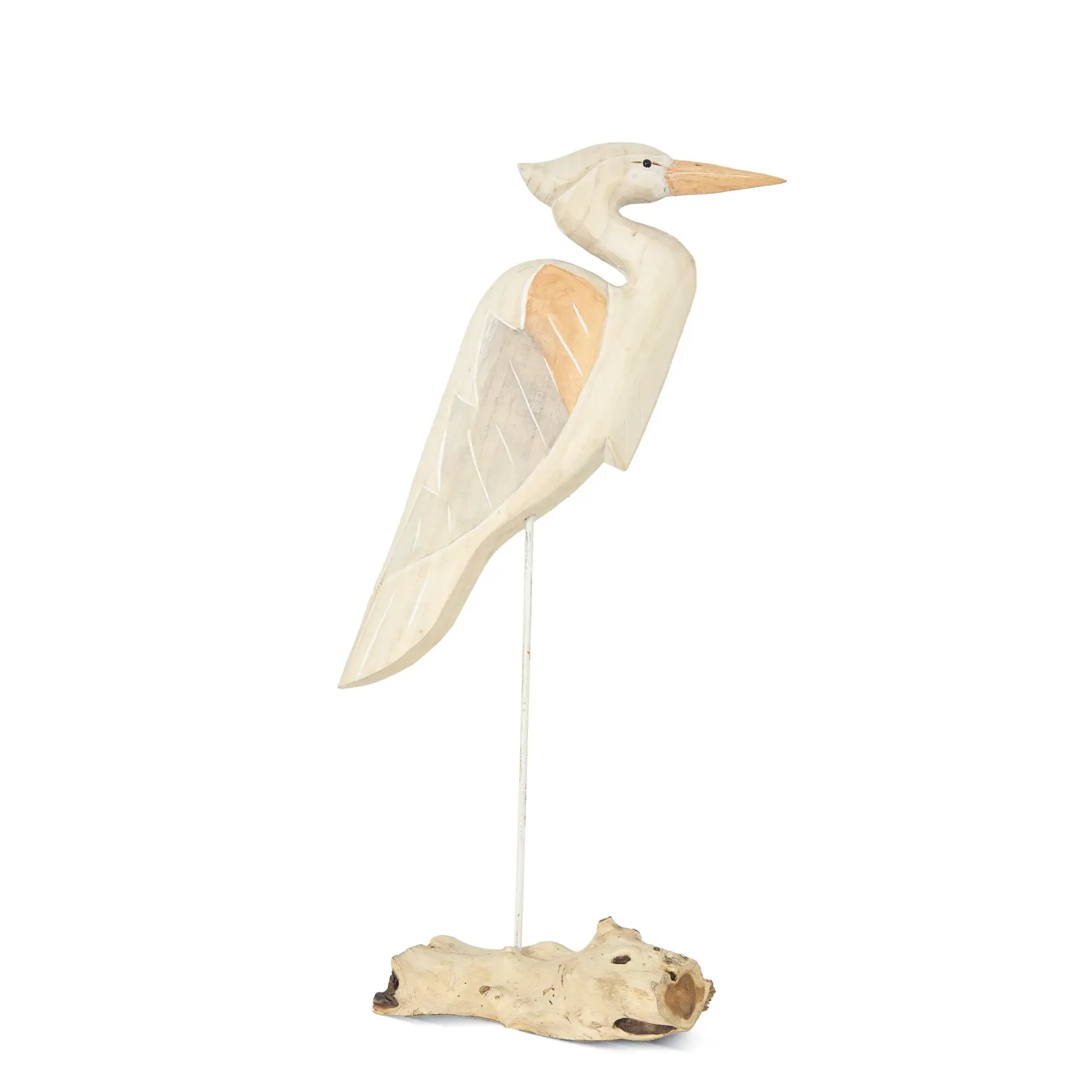 Heron Medium on Base soft Nat Tabletop TI C144