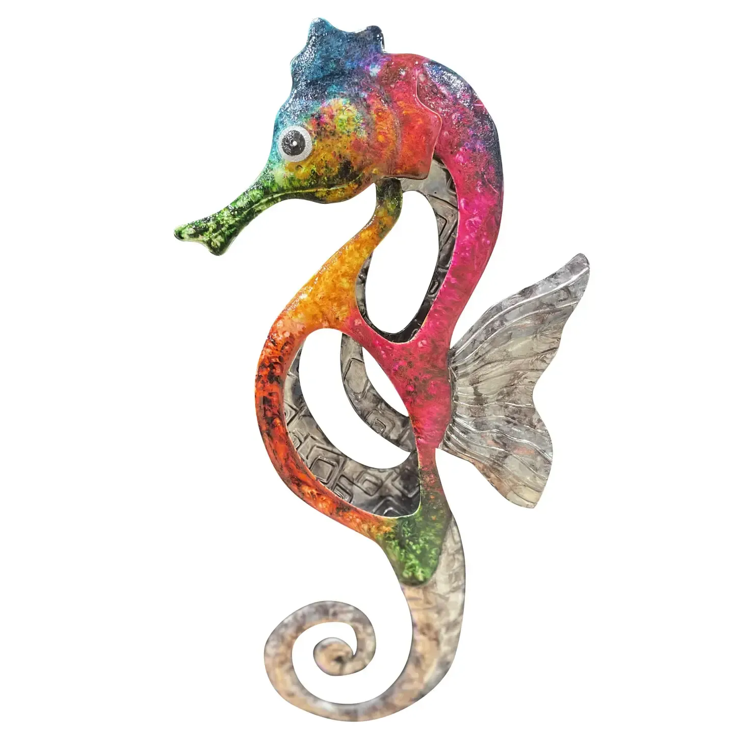 Seahorse Multi Color Silver 3D Wall Décor KK MCS-16SH