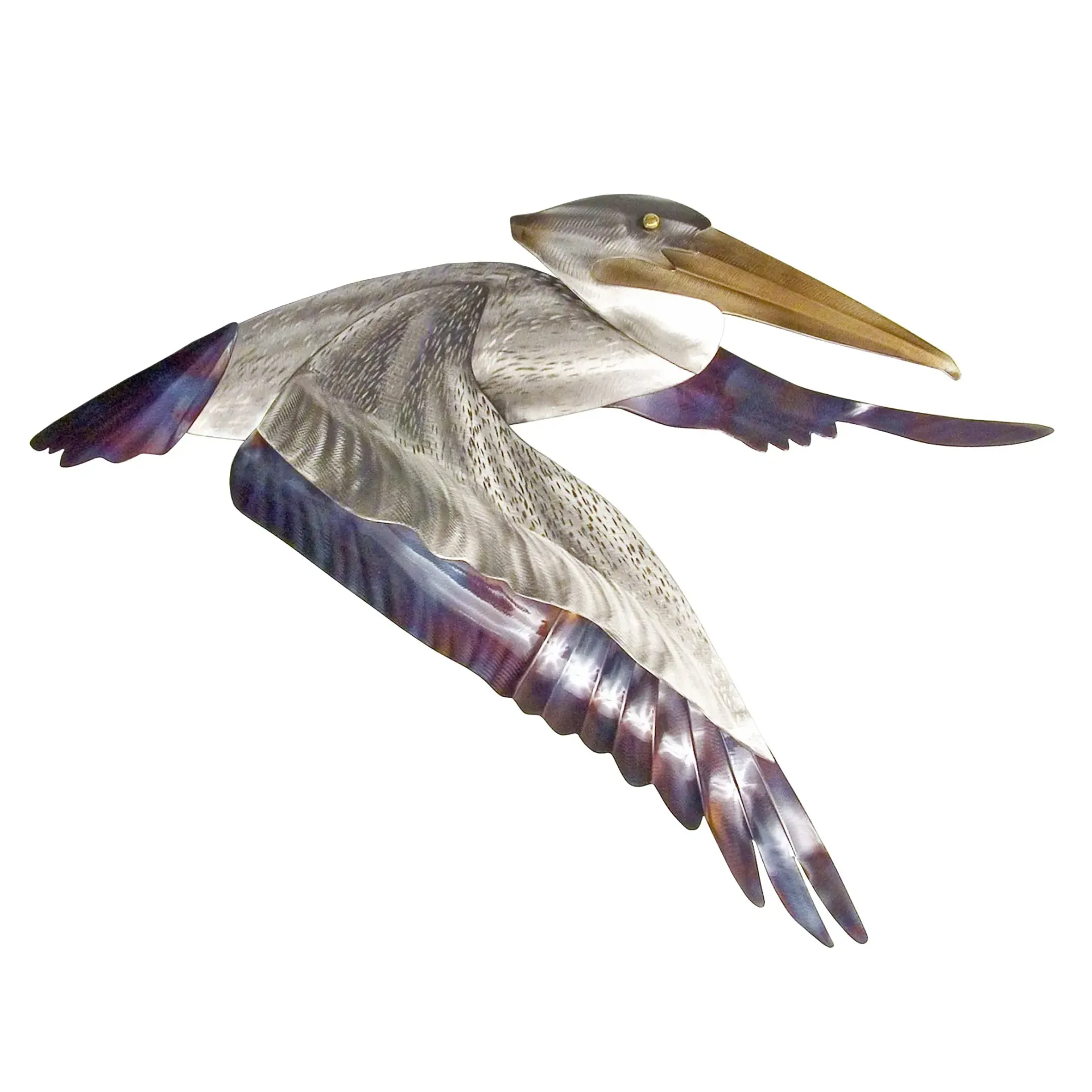 Pelican Flying 2 Stainless Steel Wall Decor