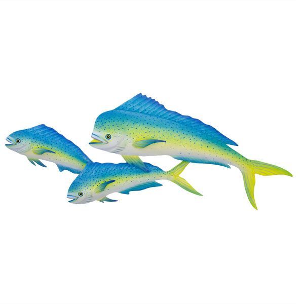 Mahi-mahi Triple Lanai Safe Metal Wall Art