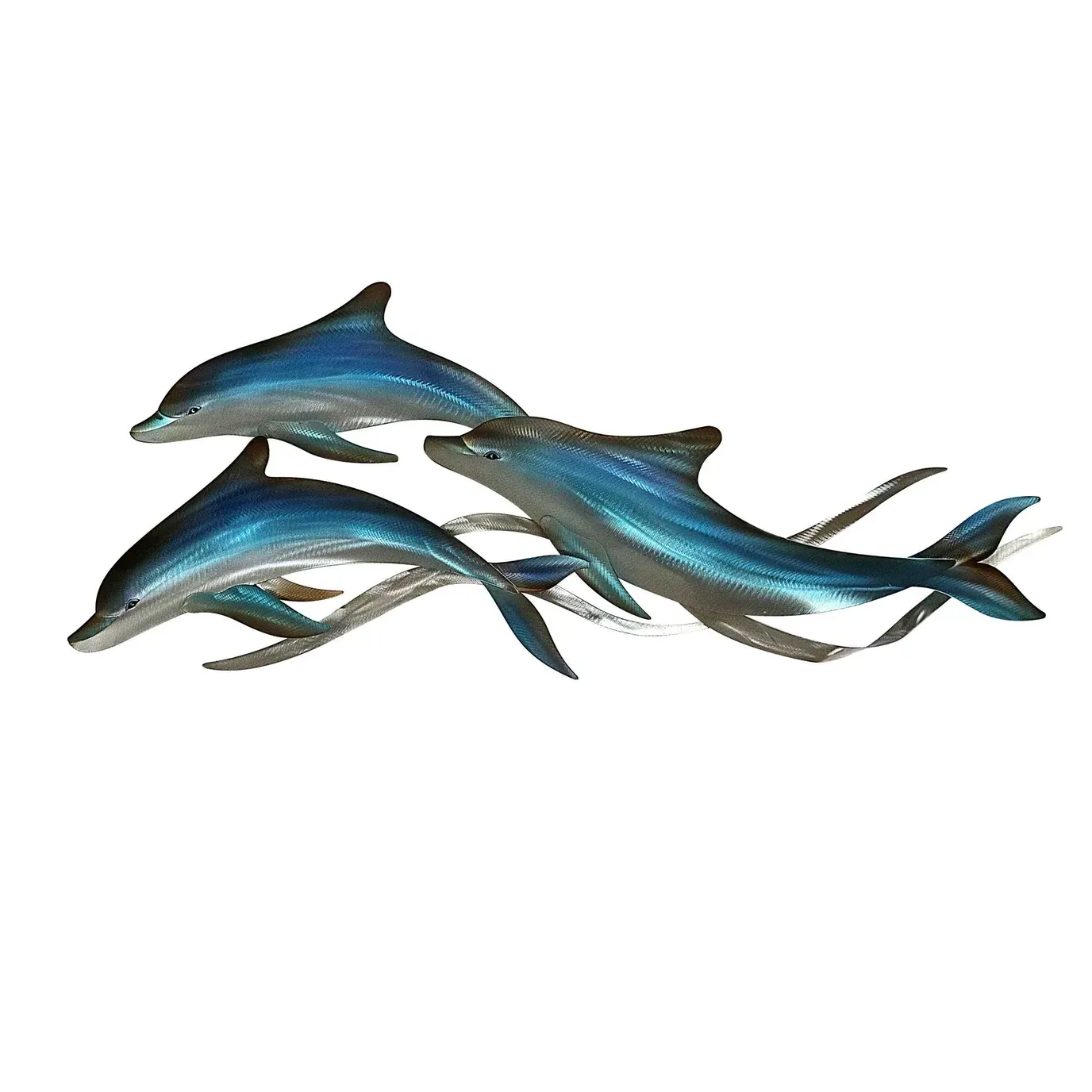Dolphins Trio Metal Wall Art