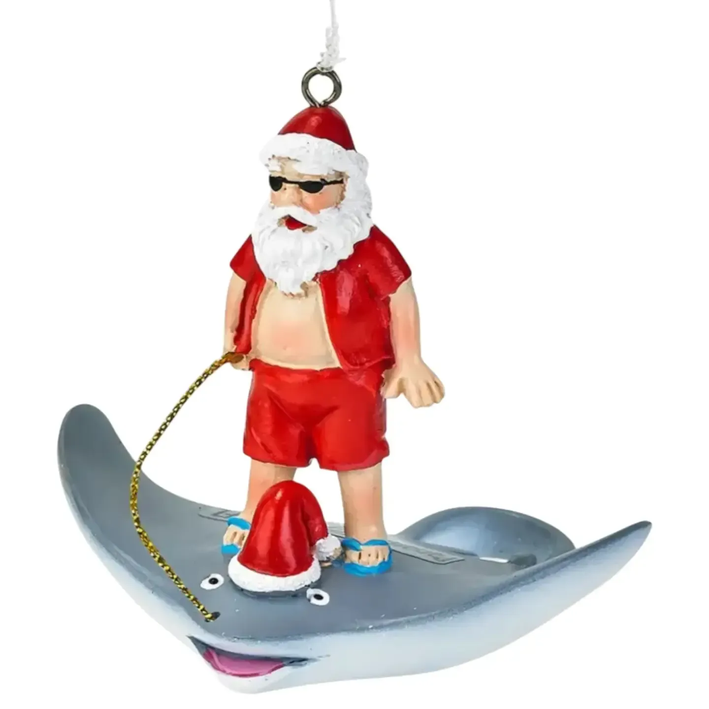 Santa Stingray Ornament KK C-1438