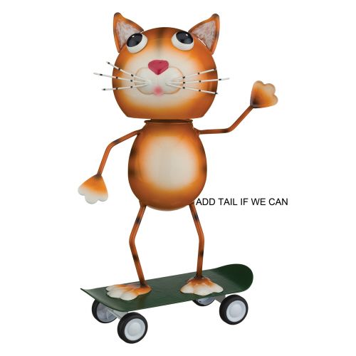Cat on Skateboard Decor RA 13914