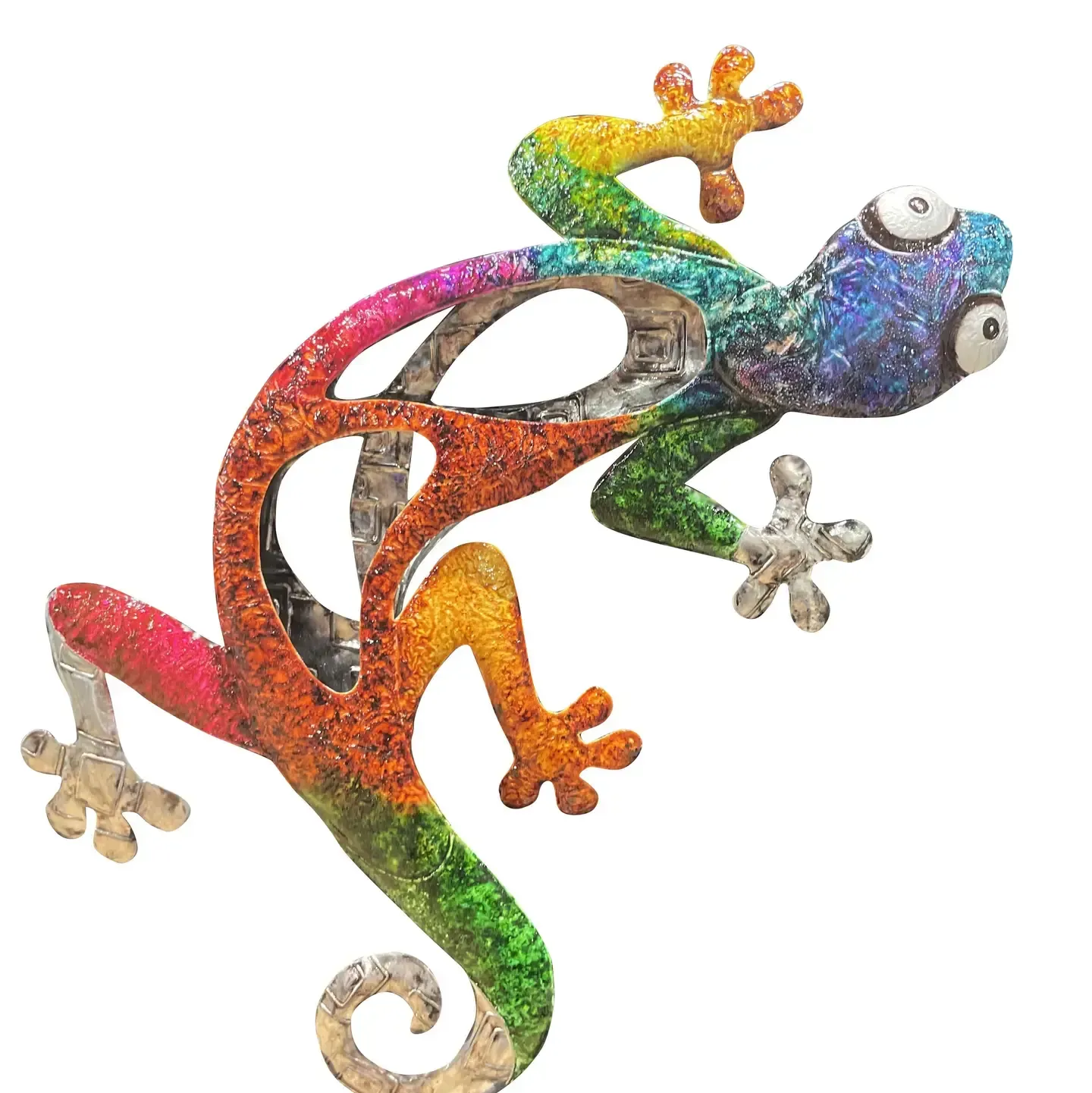Gecko Multi Color Silver 3D Wall Décor KK MCS-15G