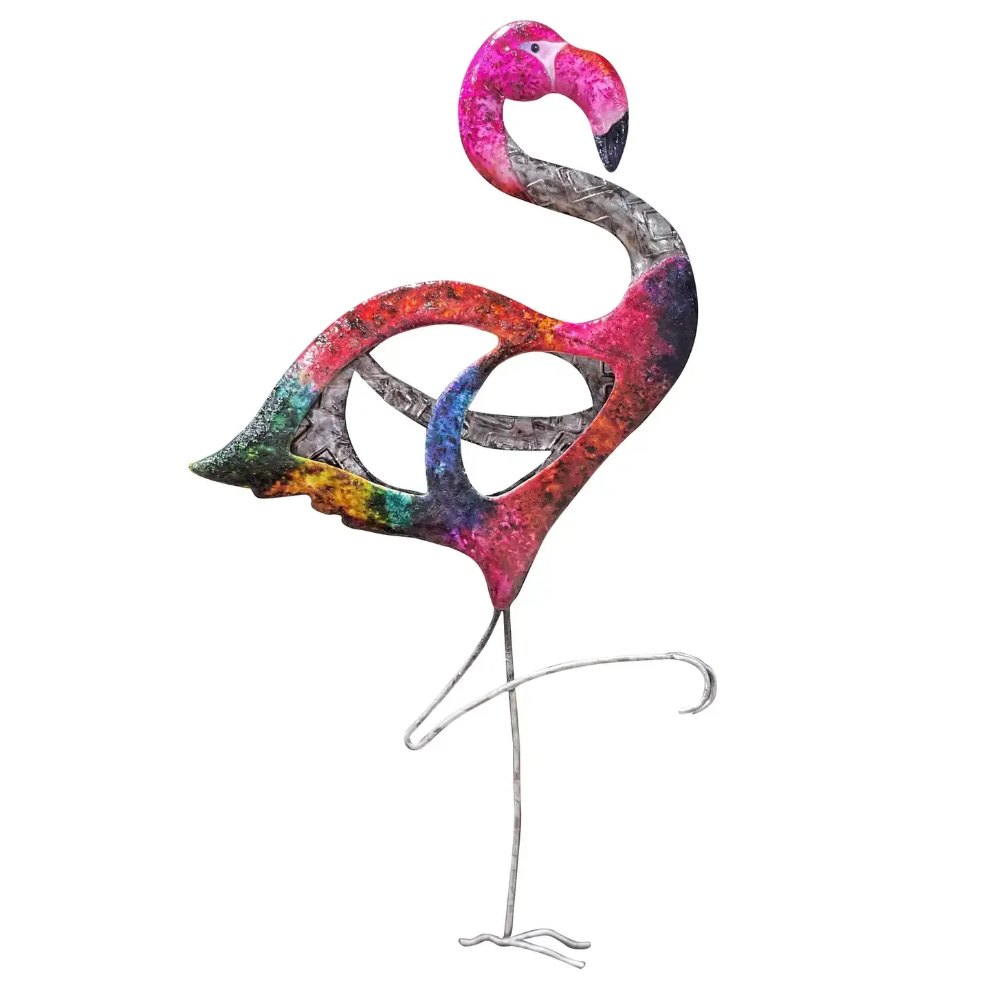 3D Flamingo Metal Wall Art KK MCS-13FG
