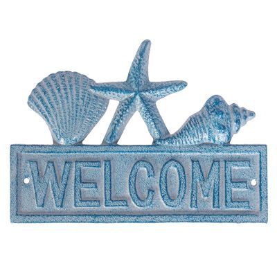 Seashells Welcome Plaque GI H-6791