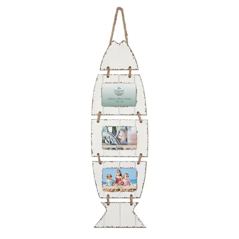 White Fish Triple Hanging Picture Frame CBHC 72331