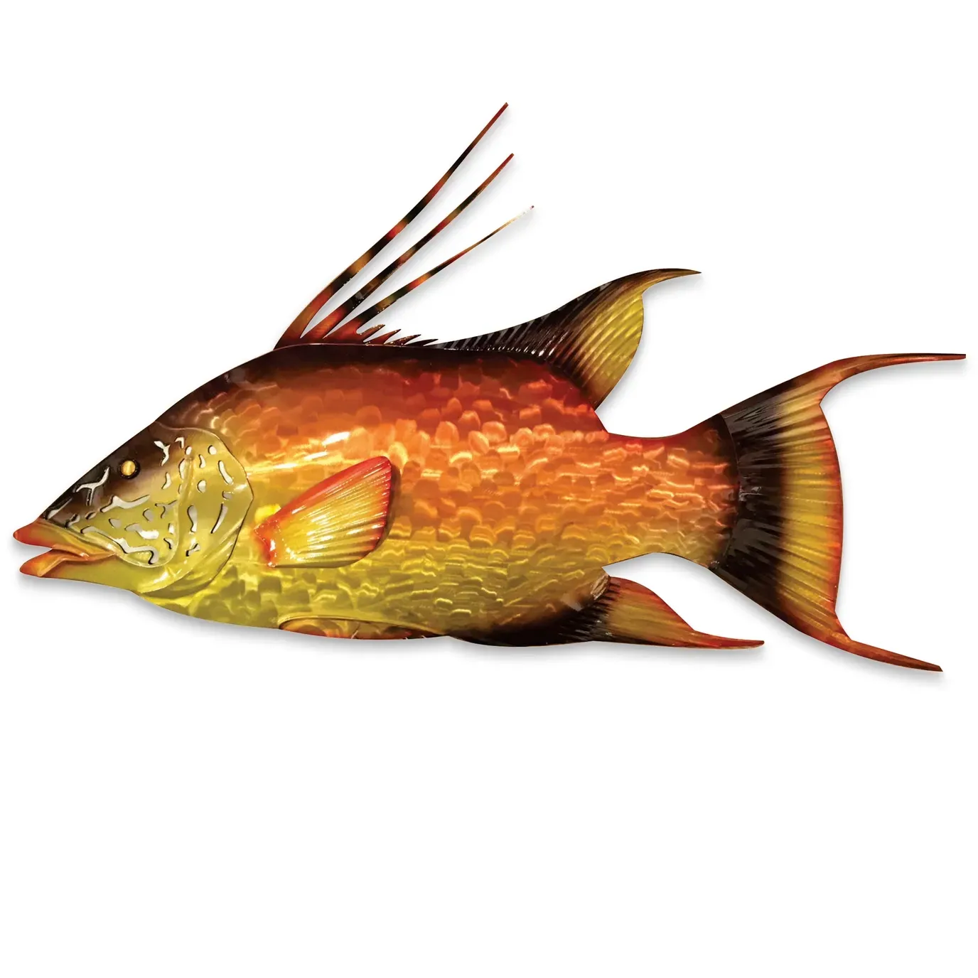 Hogfish Large Stainless Steel Metal Wall Art