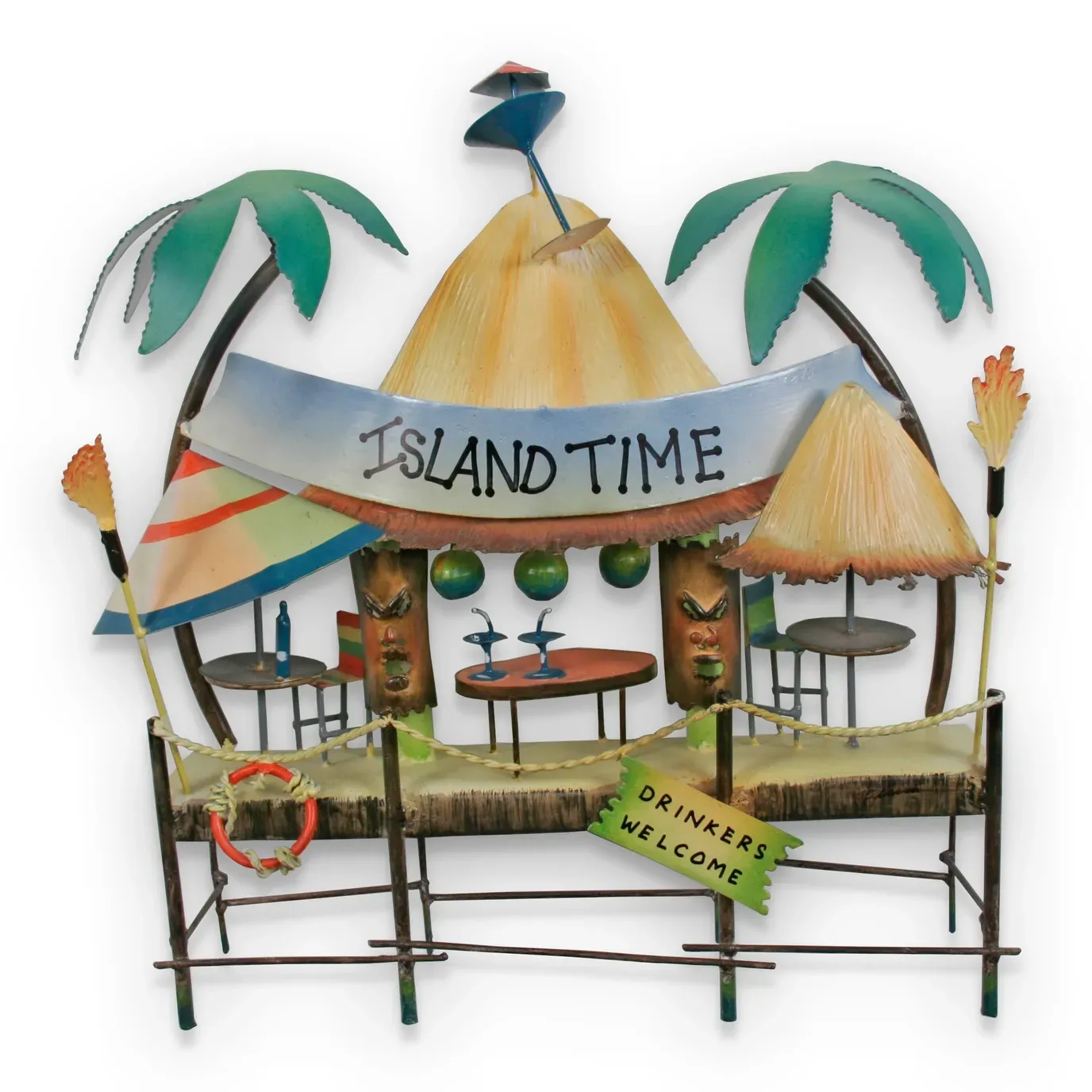 Island Time Bar & Grill Metal Wall Art