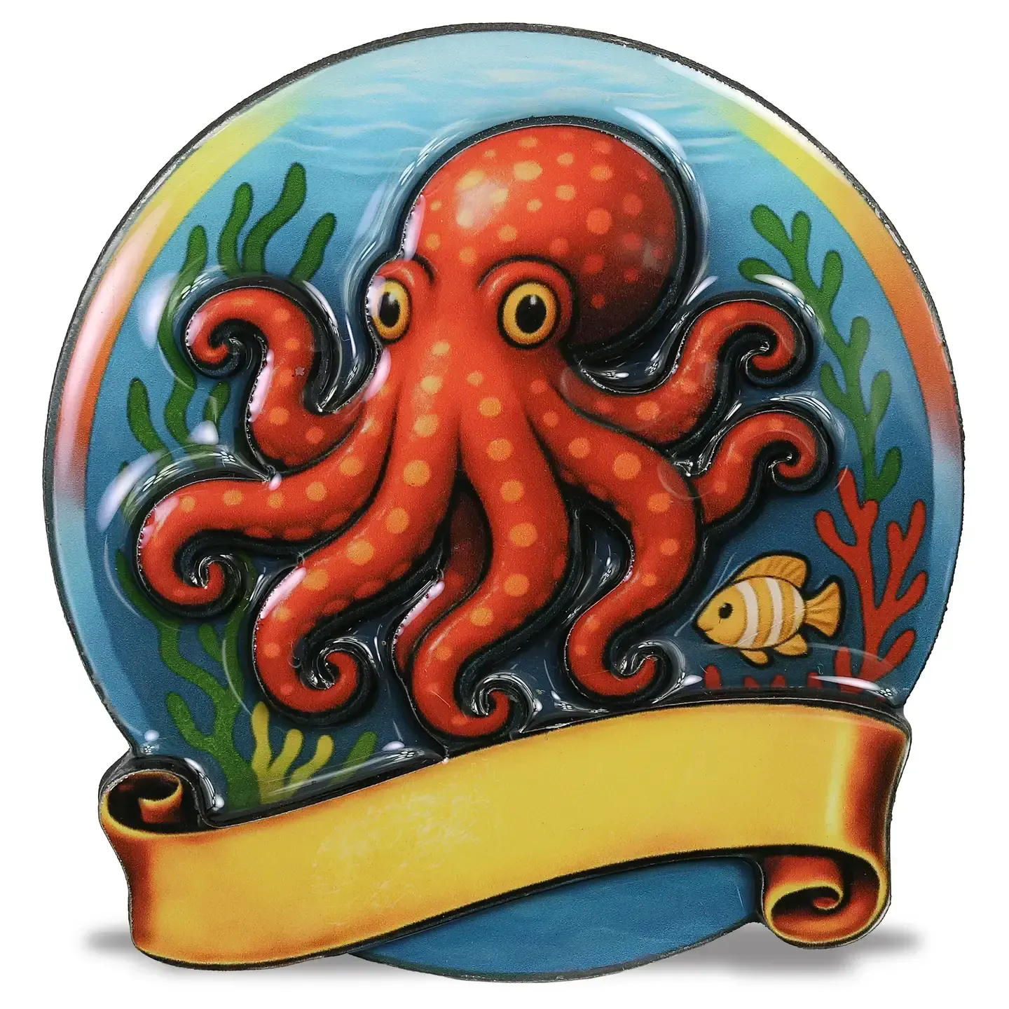 MDF Epoxy Magnet - Octopus