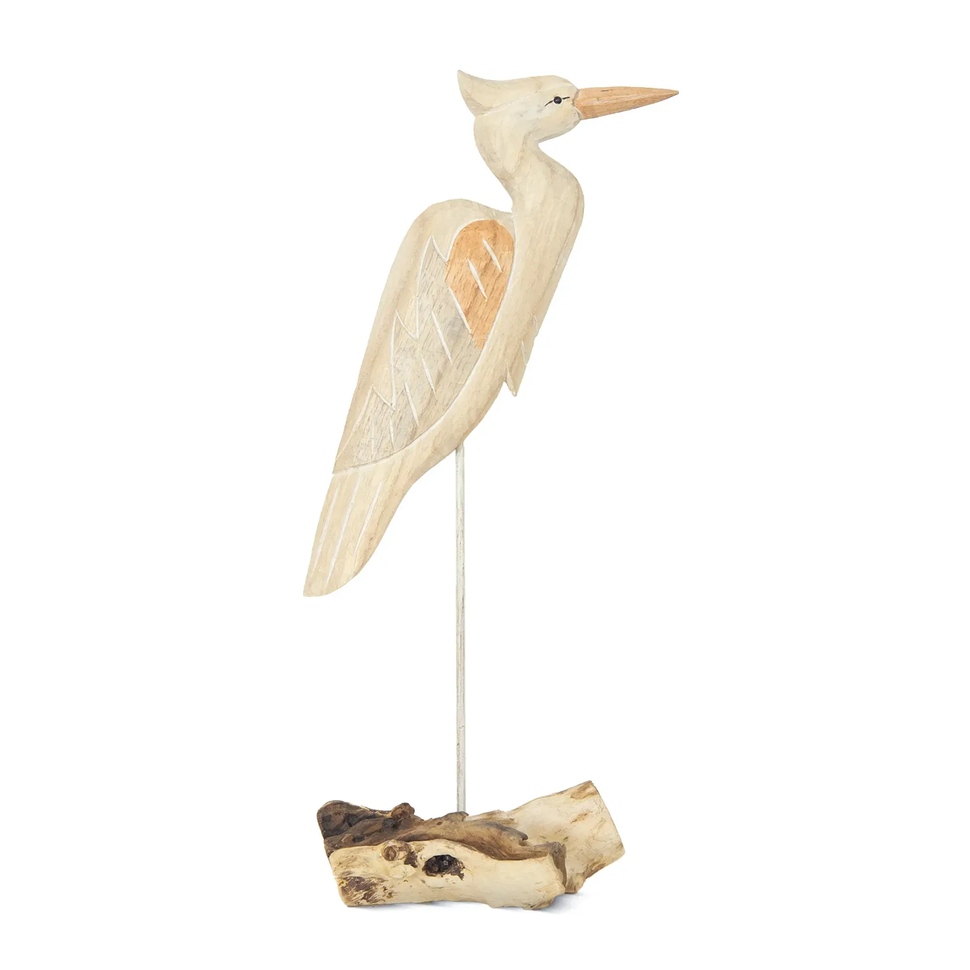 Heron Medium on Base - Soft Nat TableTop TI C143