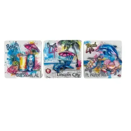 Colorful Beach Life Magnet KK C-24187