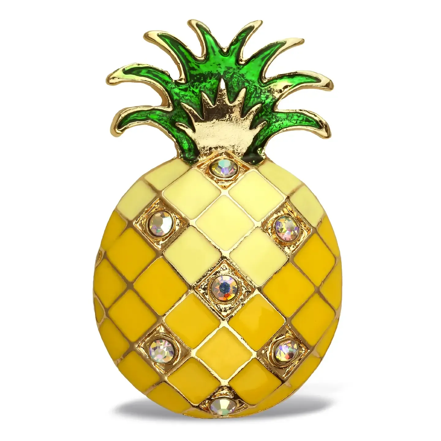 Gold Sparkling Magnet - Pineapple
