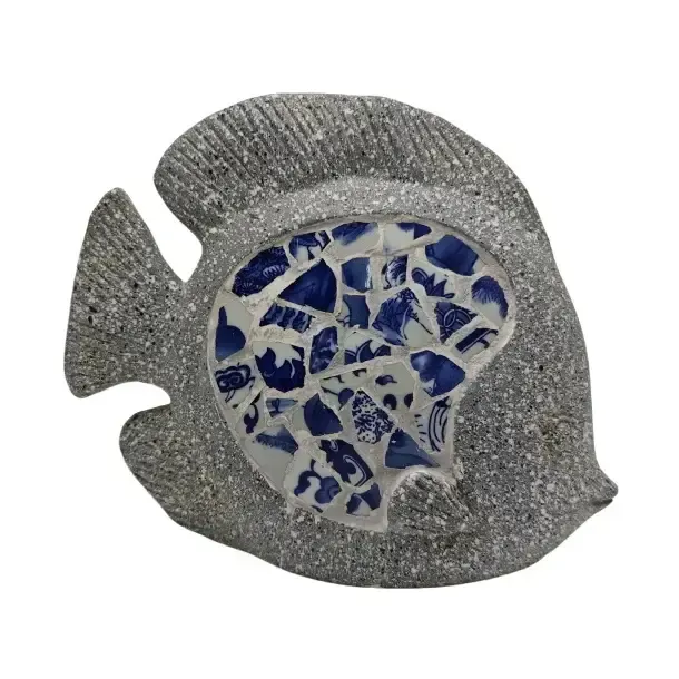 Blue Mosaic Fish 15.25