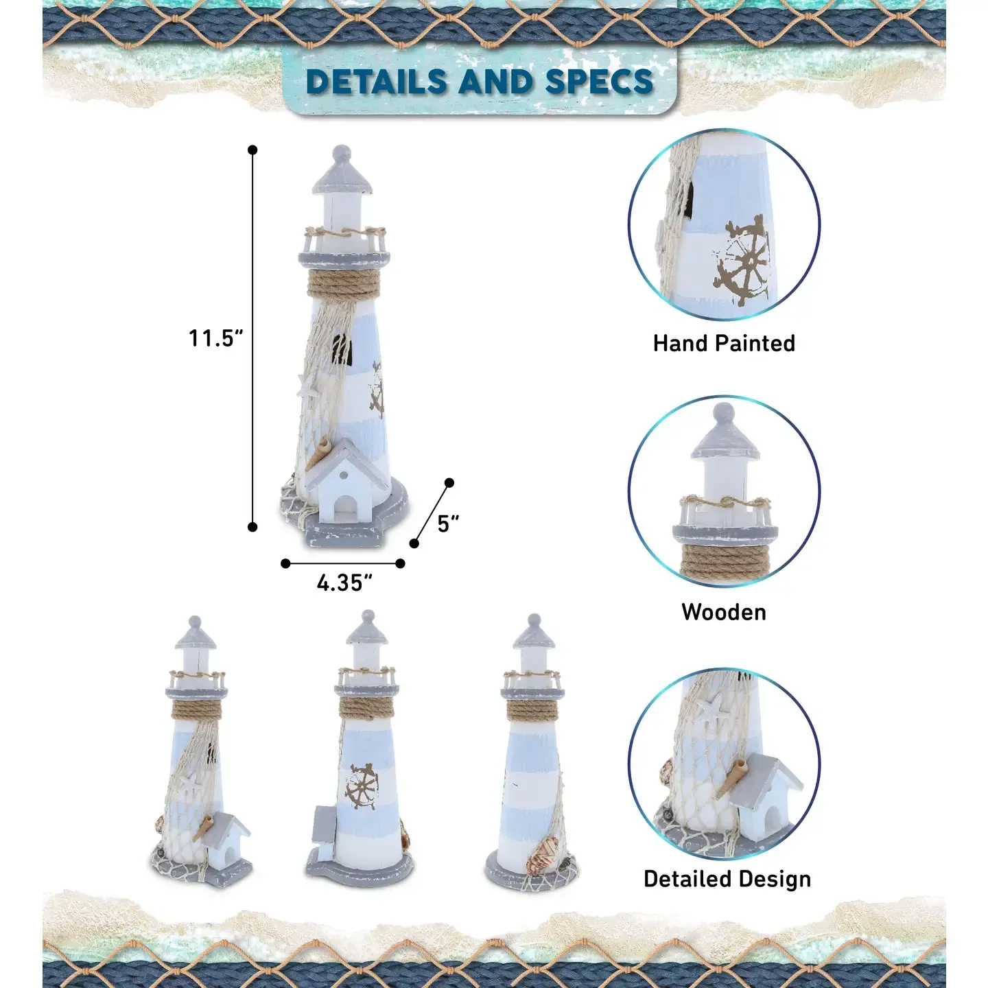 Nautical Decor - Moonlight Lighthouse