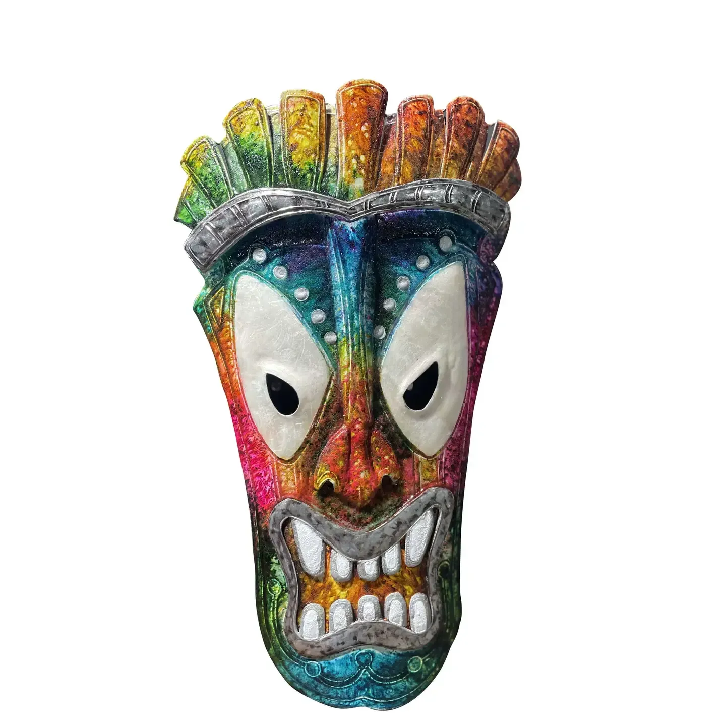 Tiki Mask Metal Wall Art KK MWE-13TK