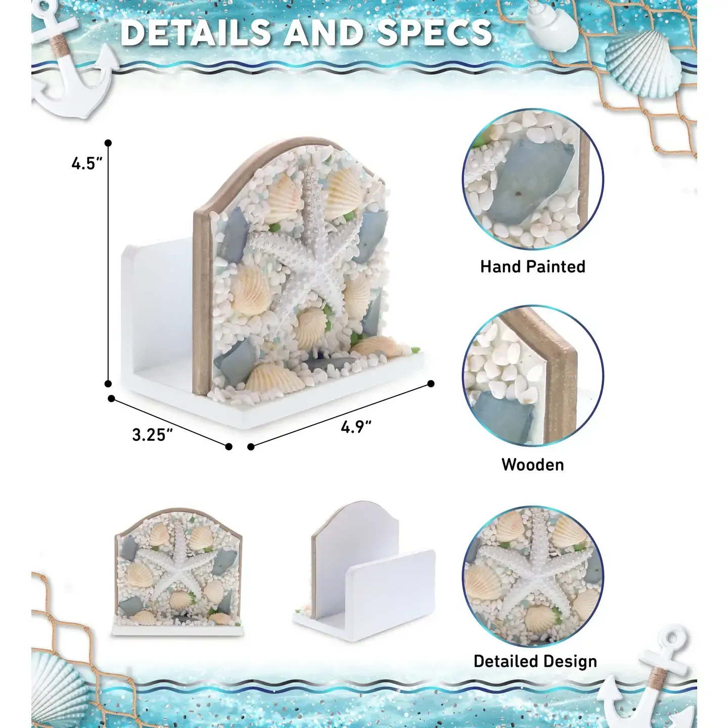 Nautical Decor - Oceanic Napkin Holder