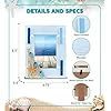 Nautical Decor Light Blue Strips Frame 4x6