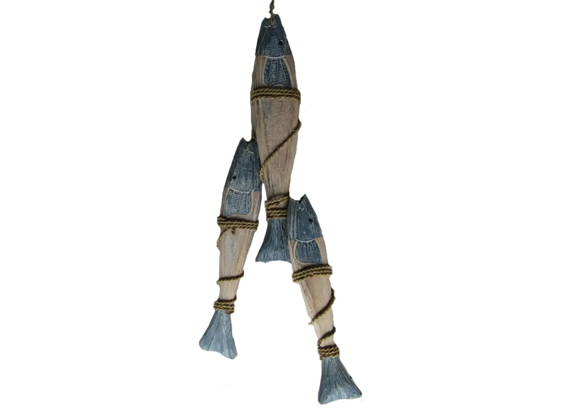 Wood Hanging Fish Decor S/3 CBHC 10830
