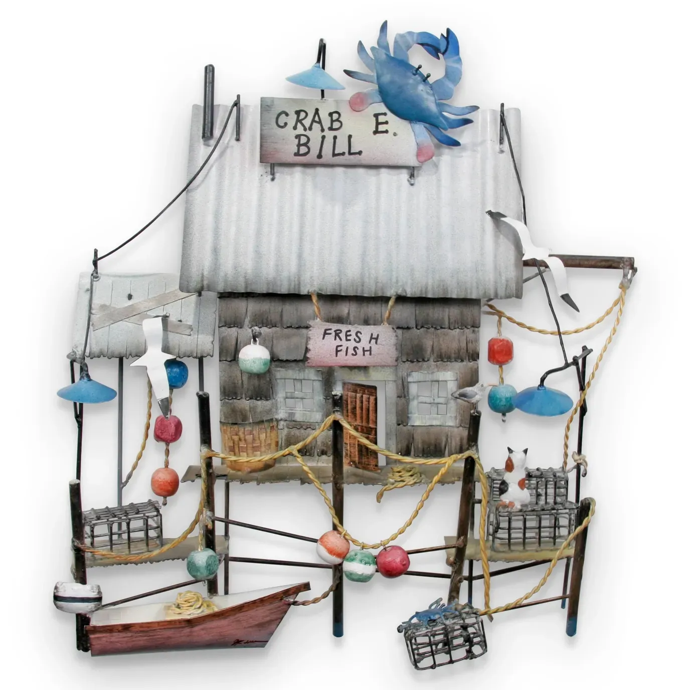 Crab E. Bills Metal Wall Art