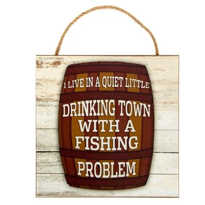 Fishing Problem Sign GI W-9452