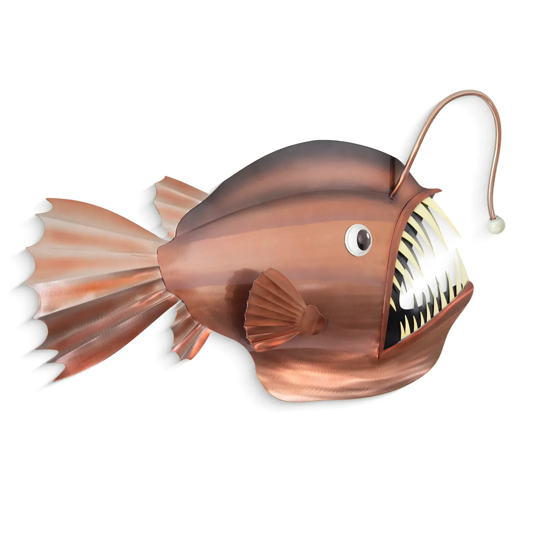 Deep Sea Angelfish - Stainless Steel Metal Wall Art