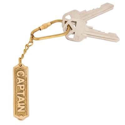 Captain Plaque Key Ring