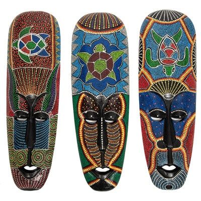 Assorted Tribal Dotted Mask
