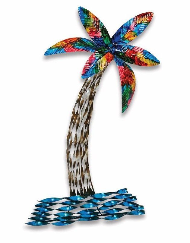 Palm Tree Metal Wall Art