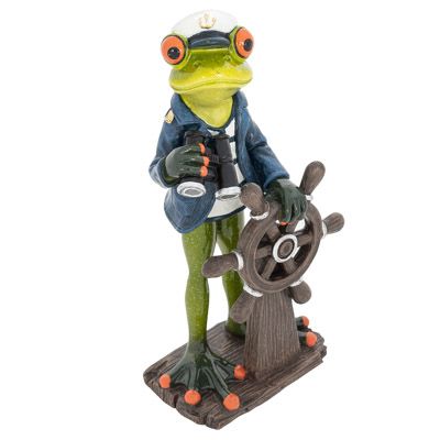 High Sea Captain Frog Figurine