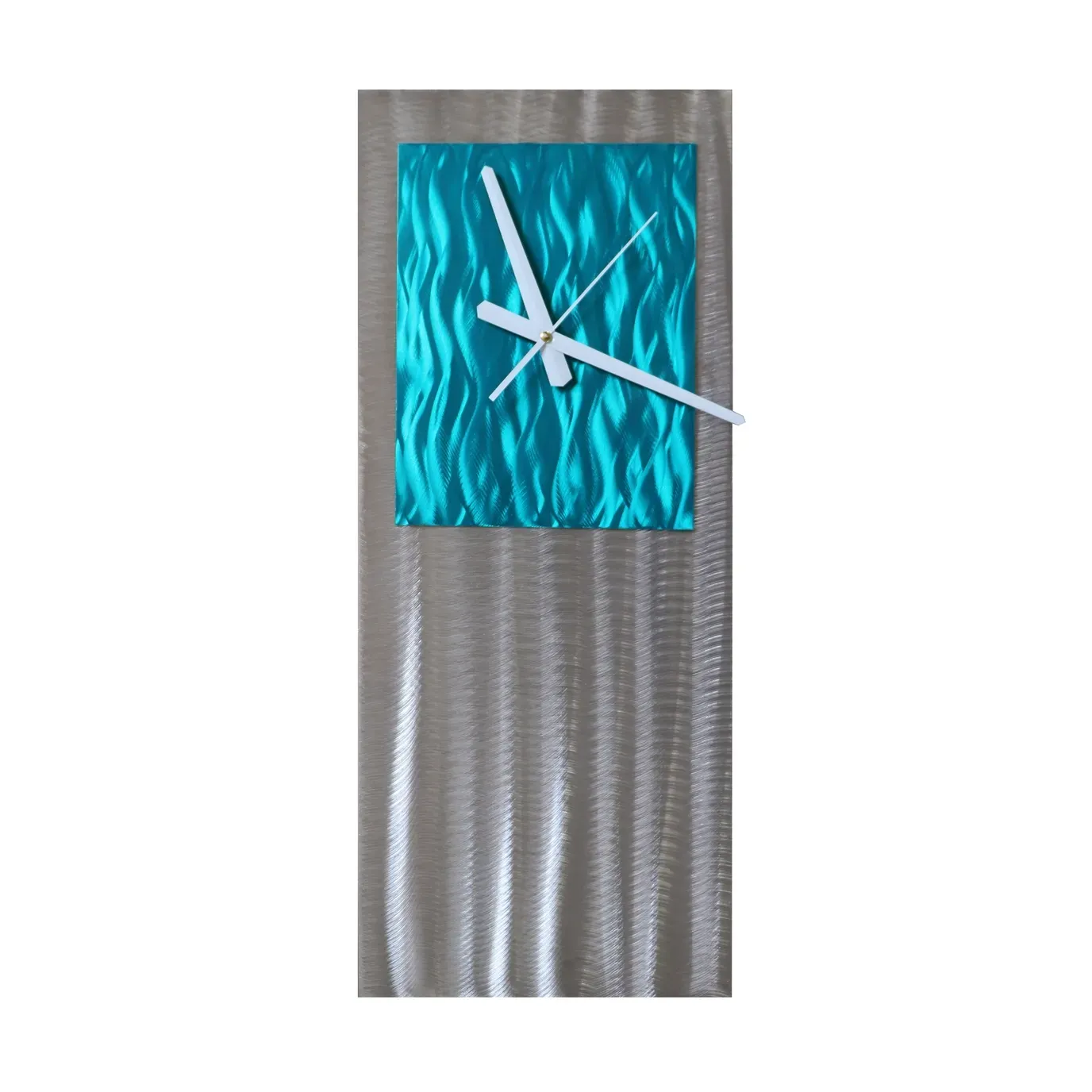 Studio Clock Teal Stainless Steel Wall Art