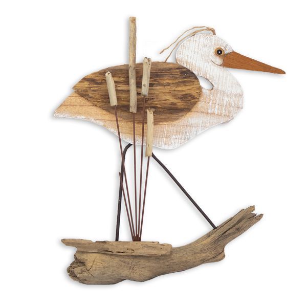 Heron Crouched Beach Junk (Kasar)