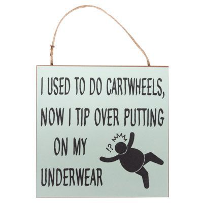 Now I Tip Over Sign GI W-9707