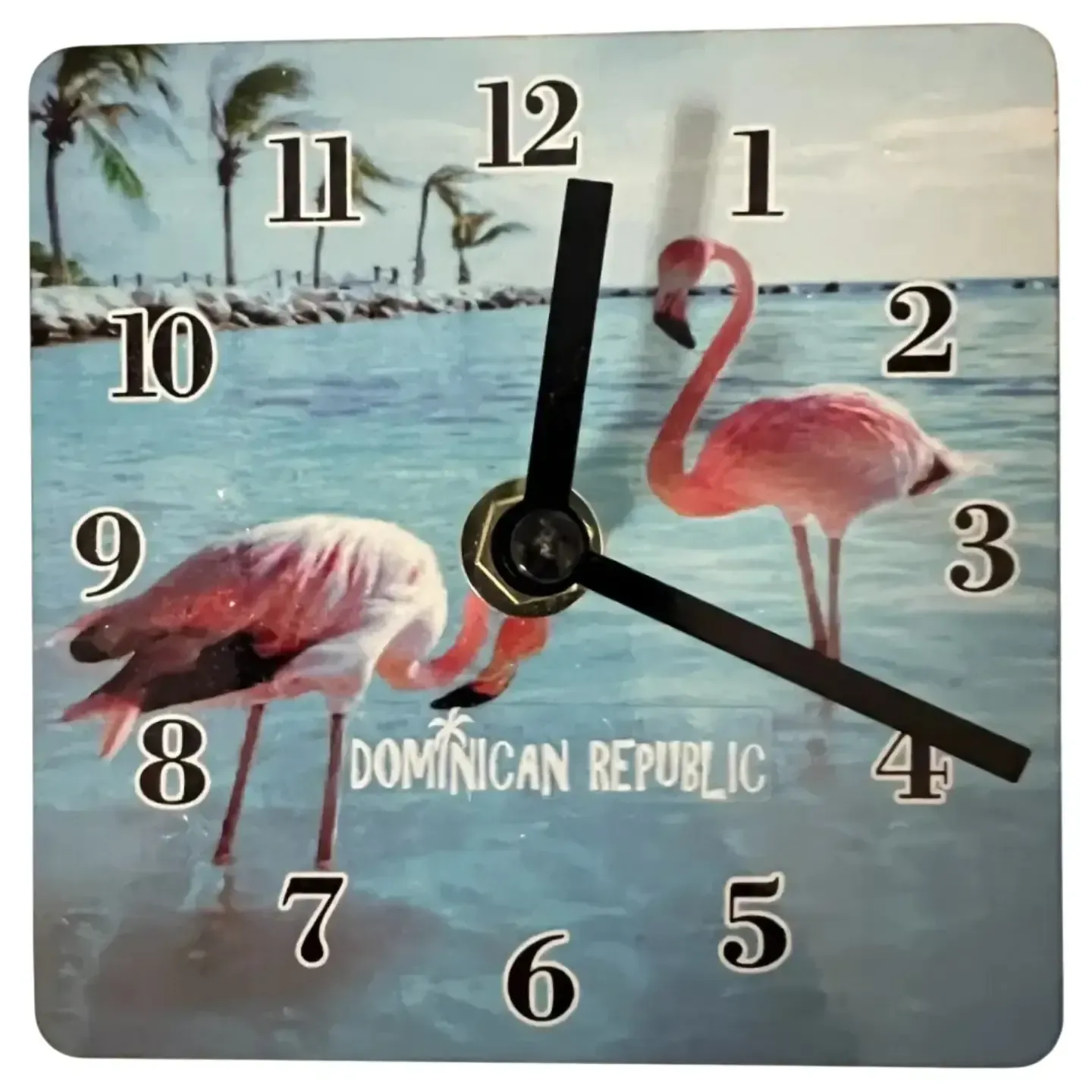 Flamingo Clock/Magnet/Shelf Sitter KK C-2213-FL