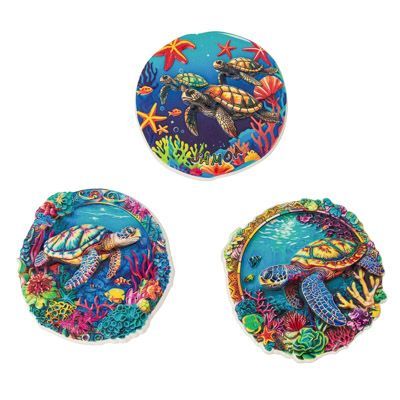 Assorted Sea Turtle Scene Magnet GI WW-159