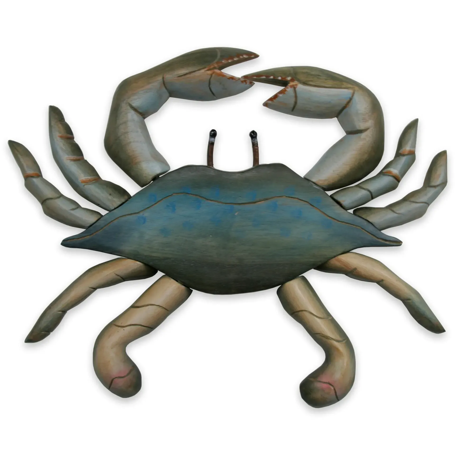 Blue Crab Wood Wall Decor Medium