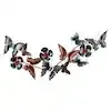 Metallic Butterflies Wall Decor RA 12654