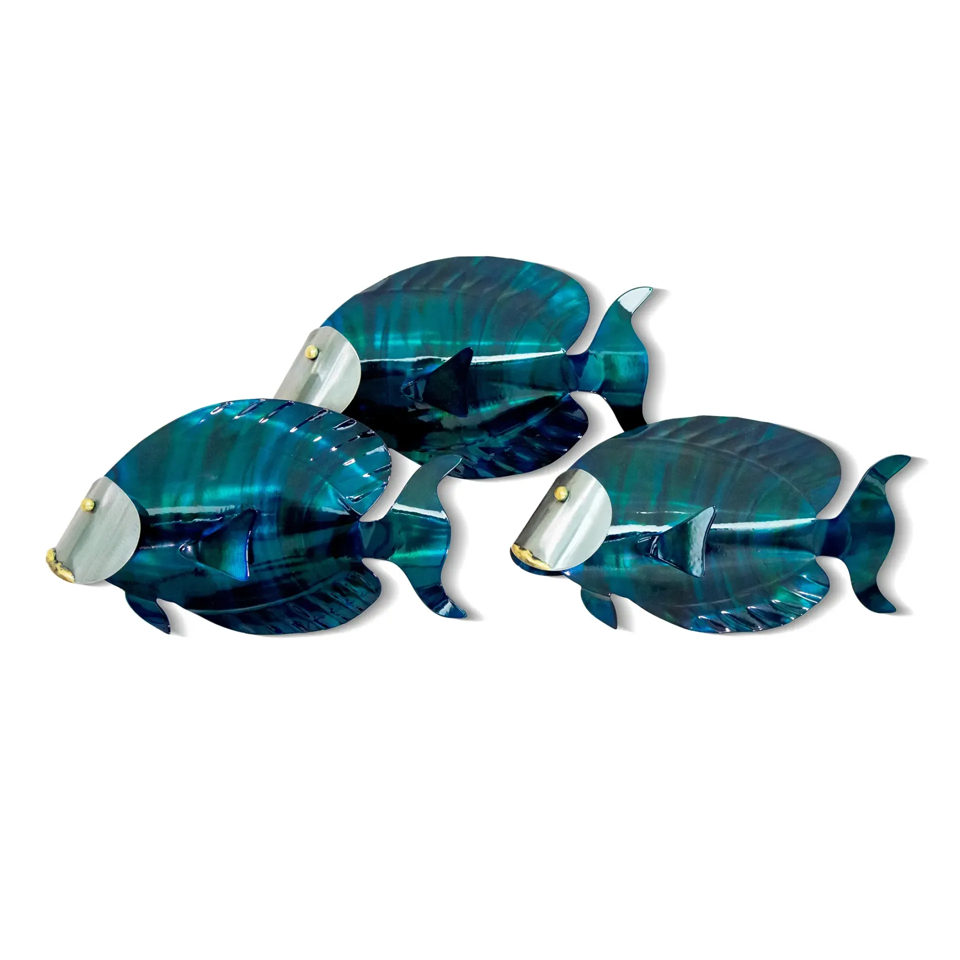 School of 3 Tangs Stainless Steel Metal Wall Art