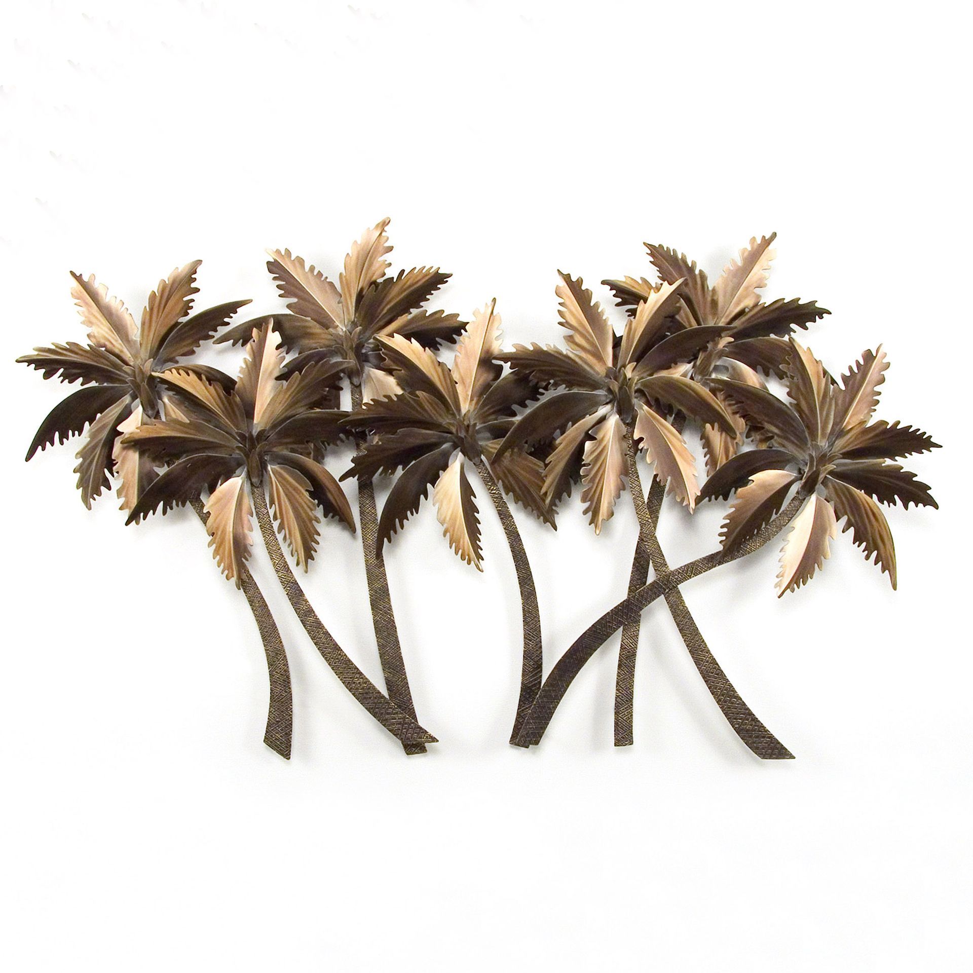 San Marco Palms Up Stainless Steel Metal Wall Art